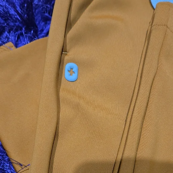 Figs Women's Tan Short Sleeve Scrub Top - Picture 3 of 12